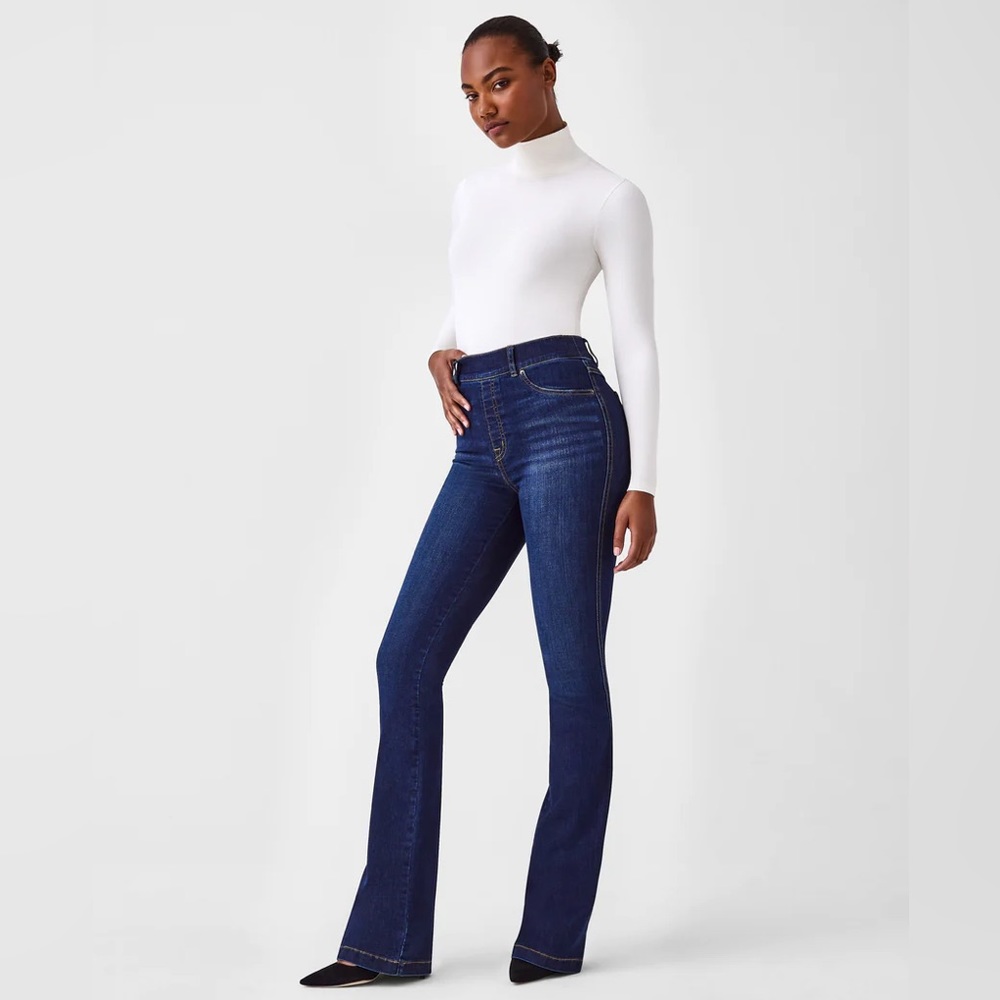 New Spanx Blue Jeans in Flared Style